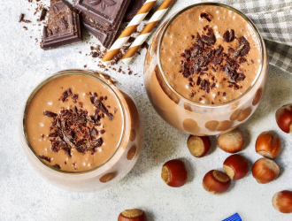 Chocolate smoothies.