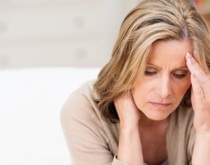 Worried woman.