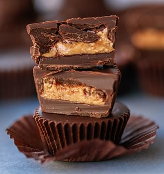 Chocolate peanut butter cups.