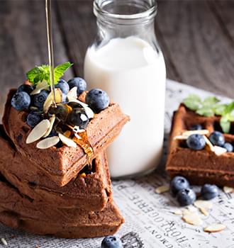 Chocolate wafflese.