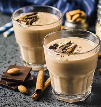 Almond butter cups smoothie.